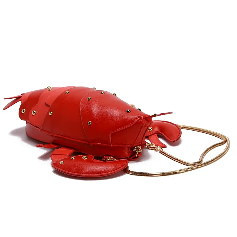Crayfish Cute Cartoon Small Bag: Women's New Fashion Messenger Bag, Korean Style - Hot Sale! Perfect for Girls' Disco Parties. Shop Now!