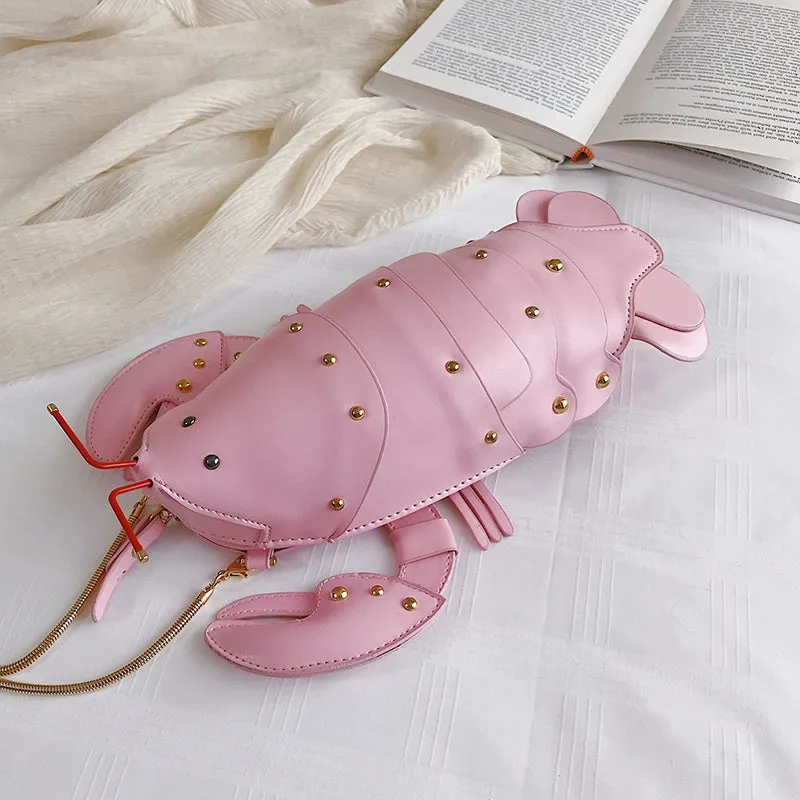 Crayfish Cute Cartoon Small Bag: Women's New Fashion Messenger Bag, Korean Style - Hot Sale! Perfect for Girls' Disco Parties. Shop Now!
