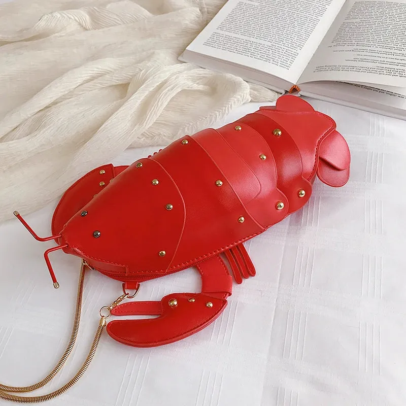 Crayfish Cute Cartoon Small Bag: Women's New Fashion Messenger Bag, Korean Style - Hot Sale! Perfect for Girls' Disco Parties. Shop Now!
