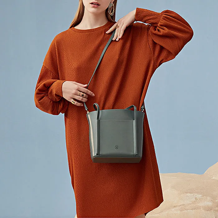 Cute Women's Leather Shoulder Tote Bags Small Crossbody Tote Purse for Women