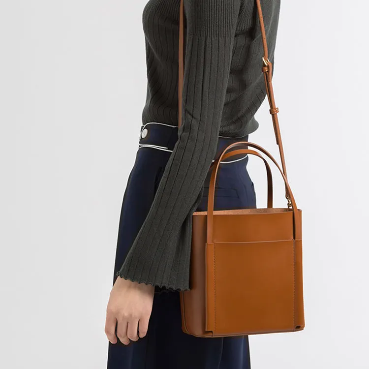 Cute Women's Leather Shoulder Tote Bags Small Crossbody Tote Purse for Women