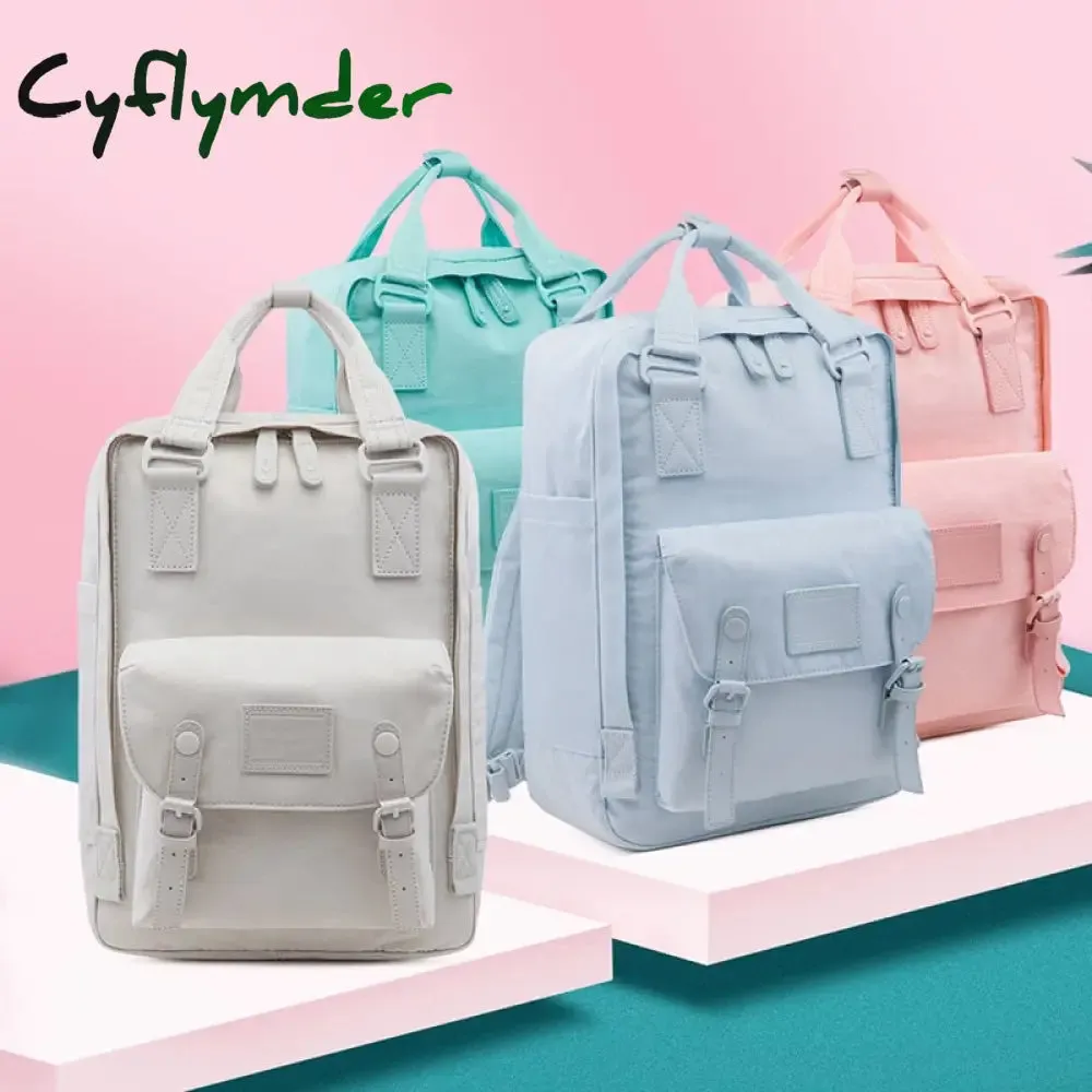 Cyflymder Fashion Women Backpack 14 Inch Laptop Waterproof Rucksack High Quality School Bags for Teen Girls Travel Bagpack Mochilas