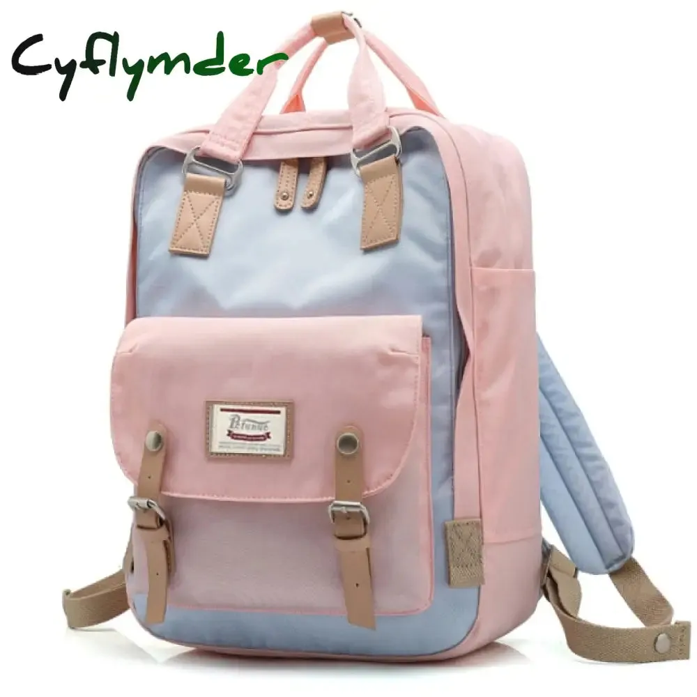 Cyflymder Fashion Women Backpack 14 Inch Laptop Waterproof Rucksack High Quality School Bags for Teen Girls Travel Bagpack Mochilas