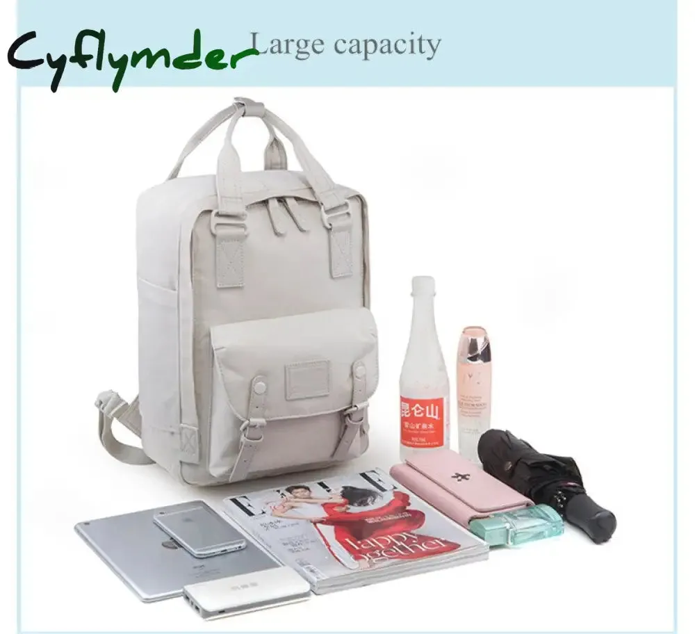 Cyflymder Fashion Women Backpack 14 Inch Laptop Waterproof Rucksack High Quality School Bags for Teen Girls Travel Bagpack Mochilas