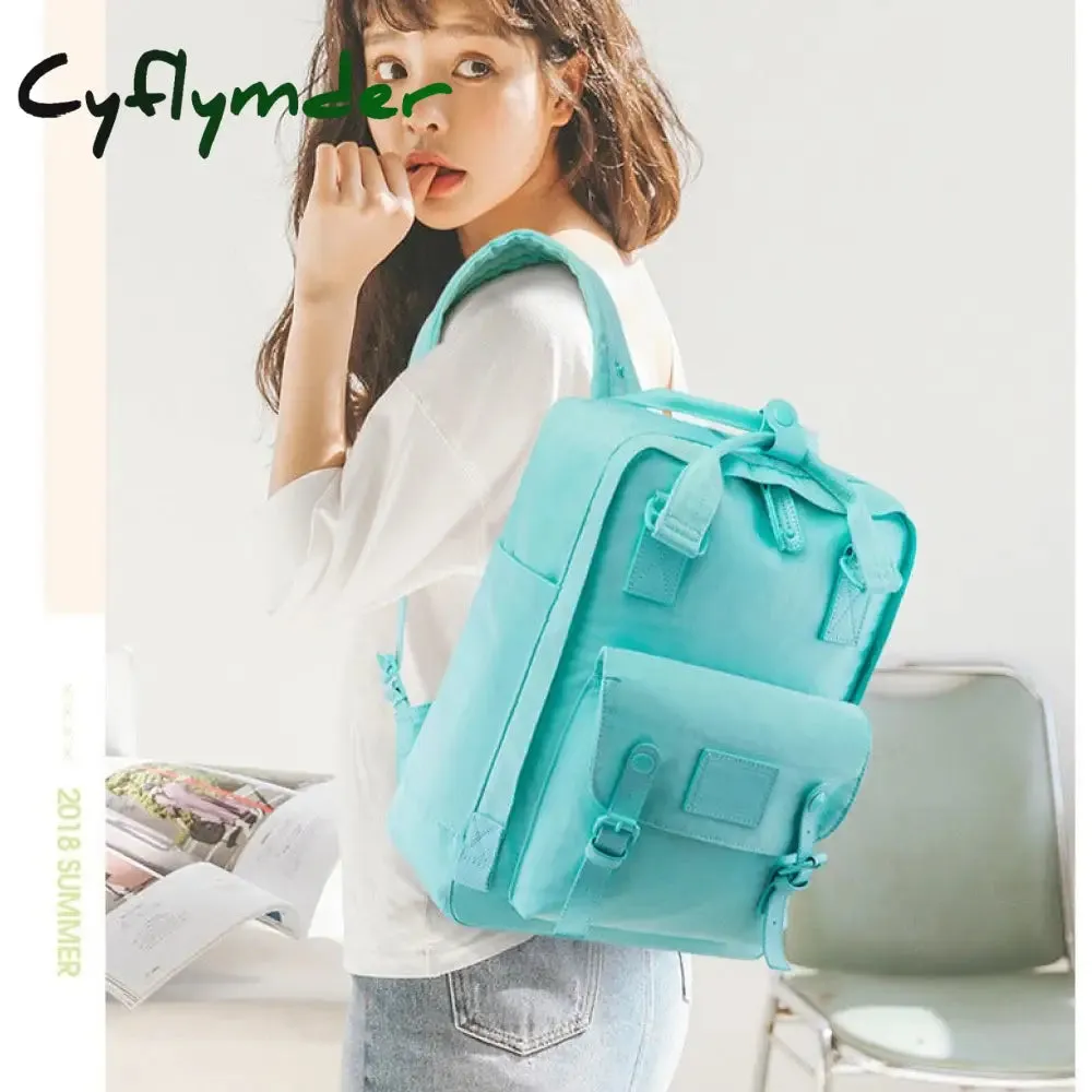 Cyflymder Fashion Women Backpack 14 Inch Laptop Waterproof Rucksack High Quality School Bags for Teen Girls Travel Bagpack Mochilas