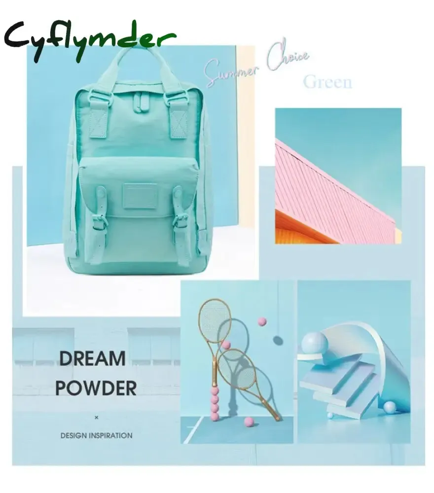 Cyflymder Fashion Women Backpack 14 Inch Laptop Waterproof Rucksack High Quality School Bags for Teen Girls Travel Bagpack Mochilas