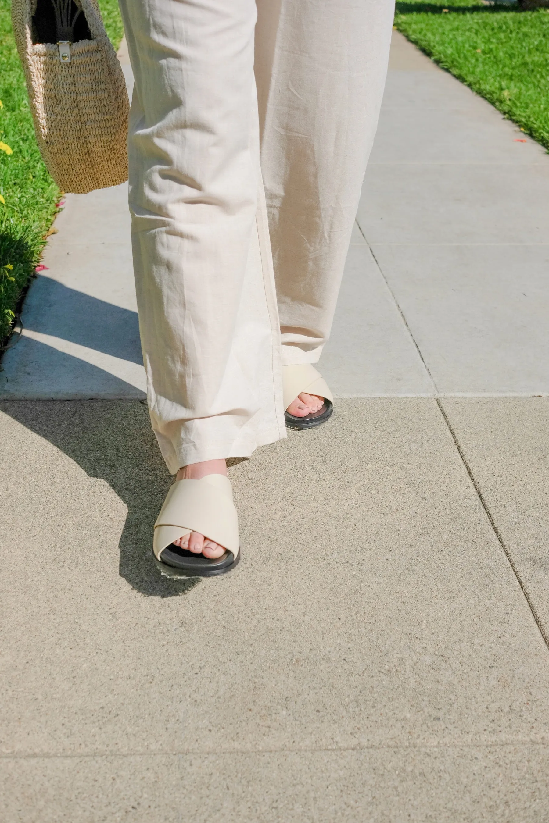 Ecru Arne Crossover Sandal