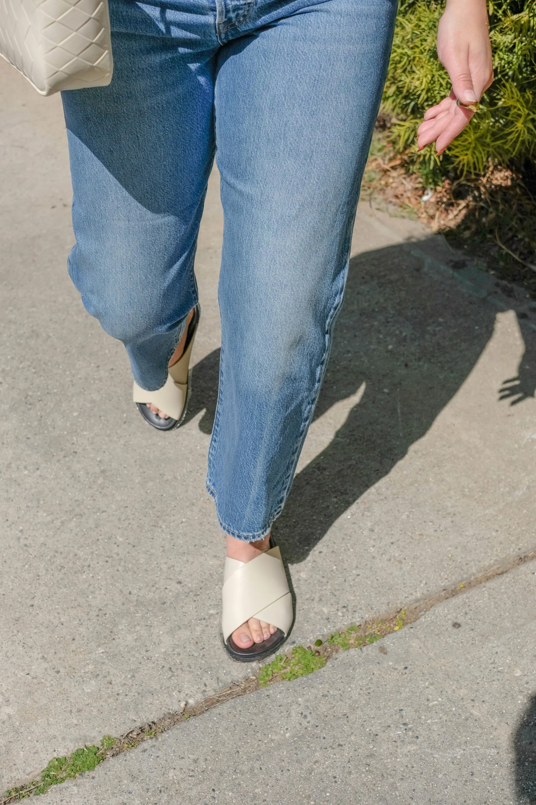 Ecru Arne Crossover Sandal