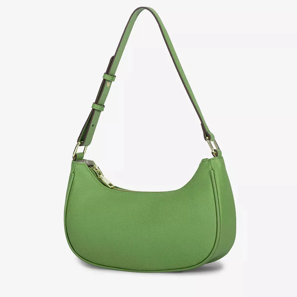 Fashion Designer Bags Genuine Leather Half Moon Unique Underarm Shoulder Hand Bag