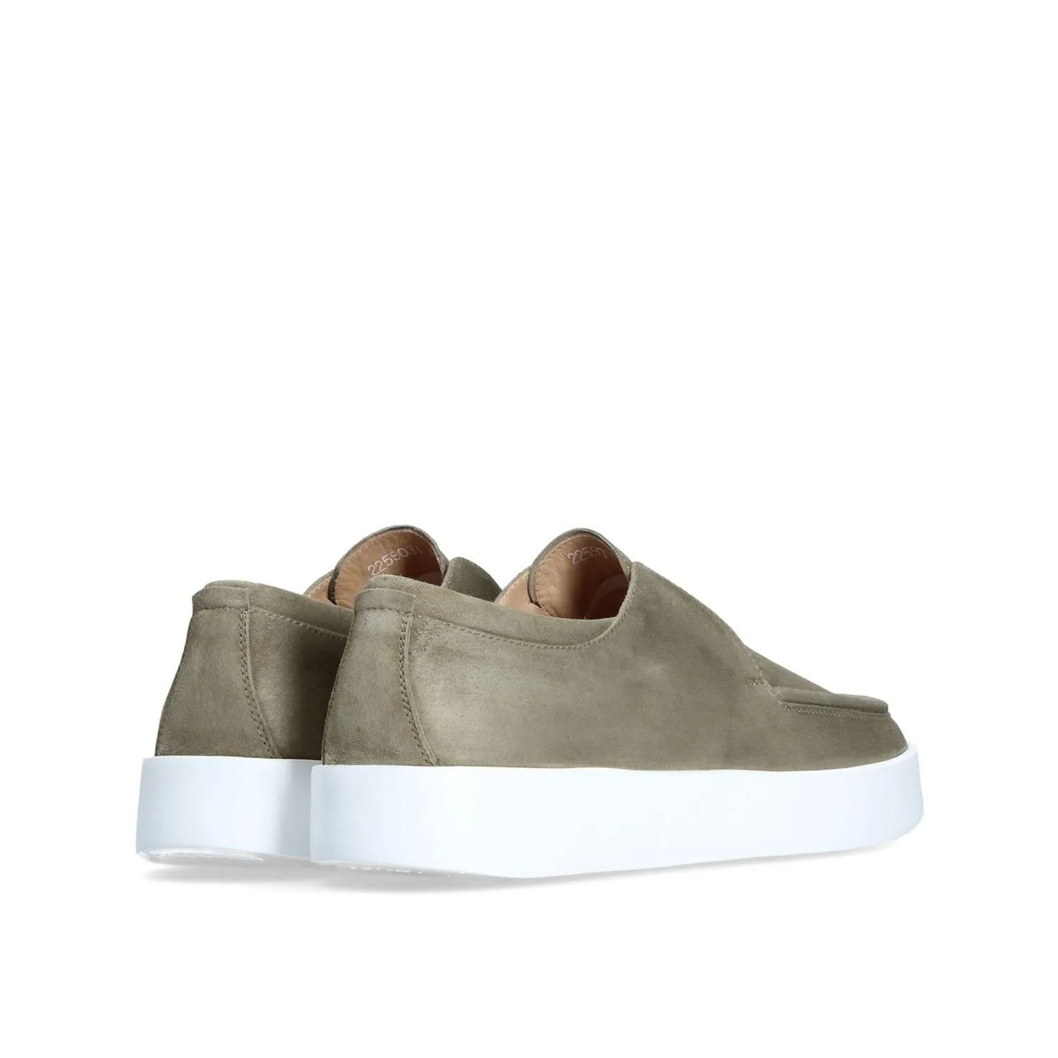 Franceschetti Morgan Men's Shoes Light Green Suede Leather Slip-On Sneakers (FCCT1010)
