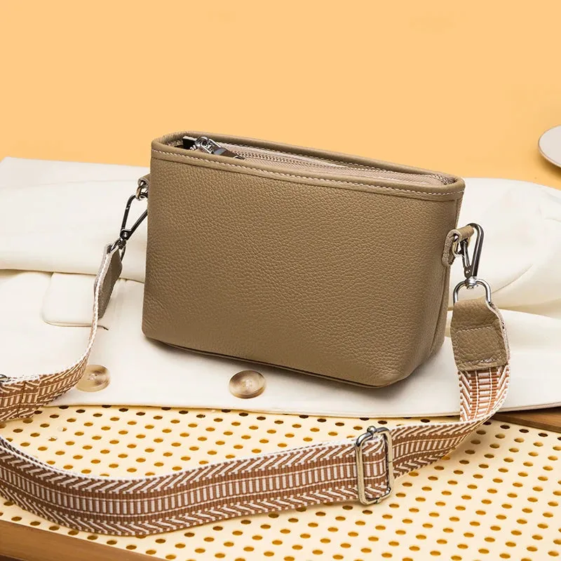 Genuine Cow Leather Crossbody Bags for Women