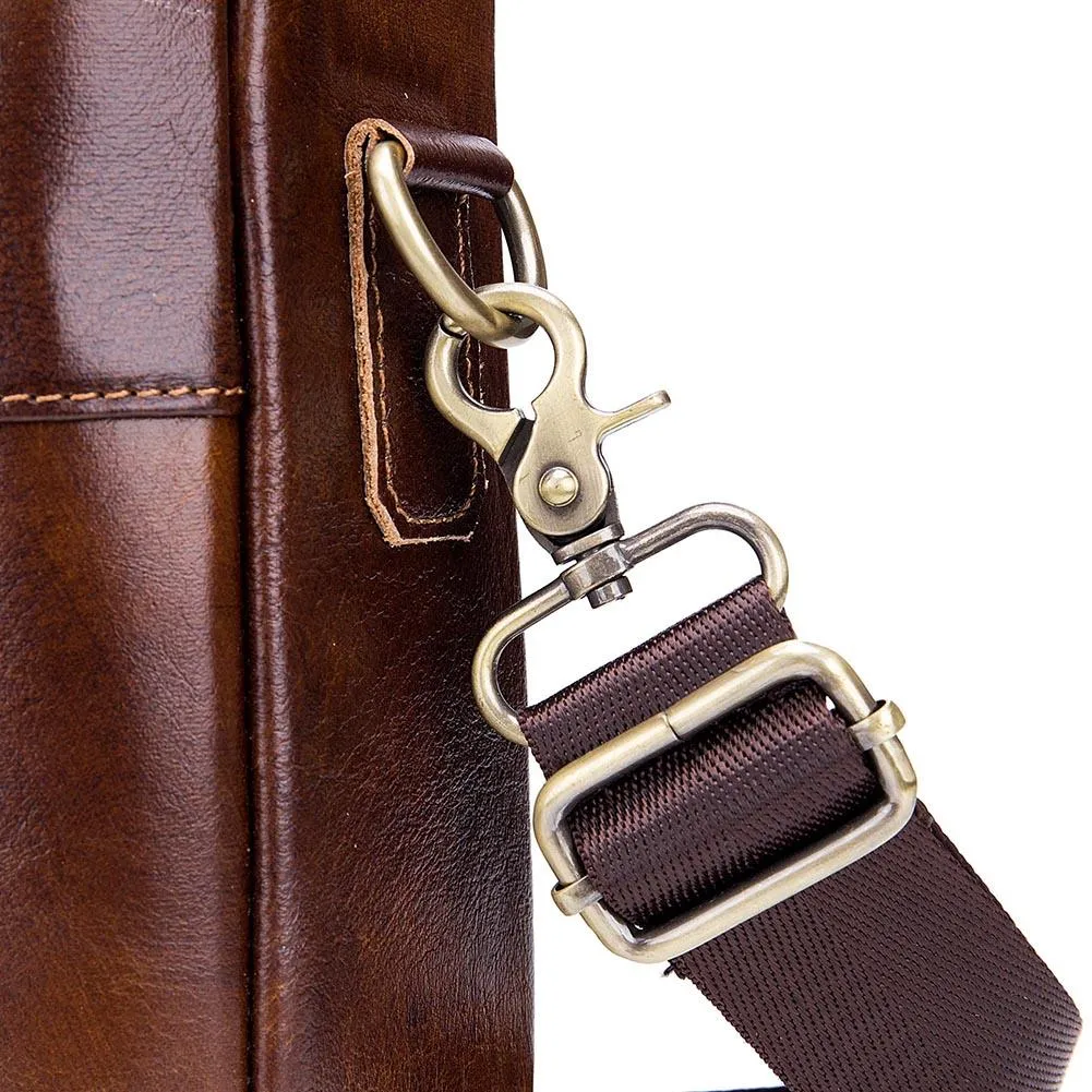 Genuine Leather Men's Briefcase suitable for Laptop/Documents