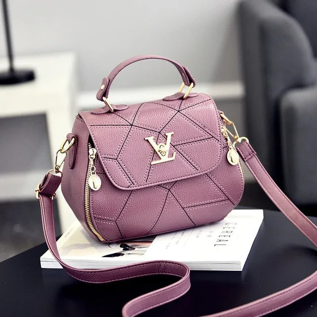 Geometry Small V Style Saddle Luxury Crossbody  Famous  Designer Louis