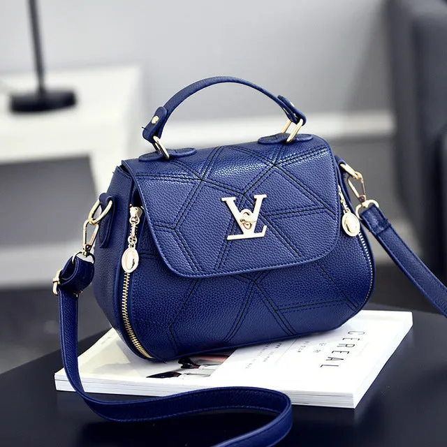 Geometry Small V Style Saddle Luxury Crossbody  Famous  Designer Louis