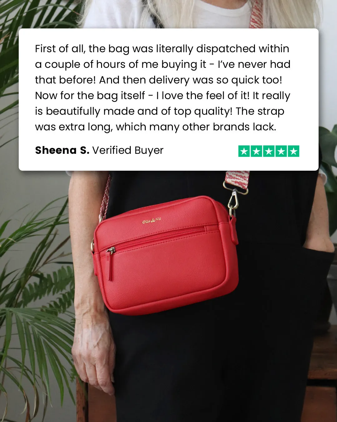 Gigi Crossbody & Purse Bundle - Tomato