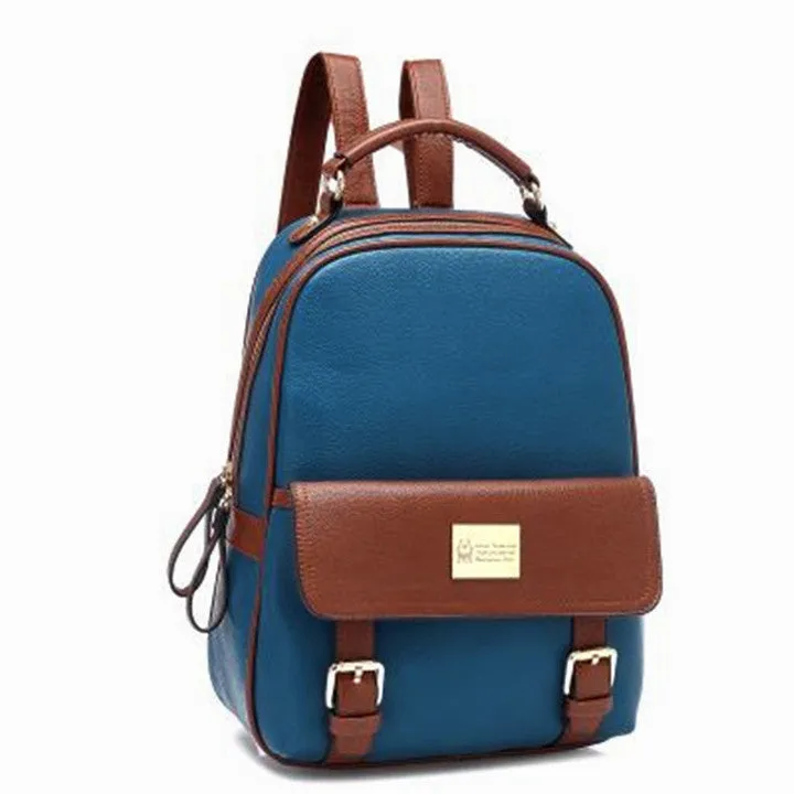 Girls PU School Travel Backpack Bag