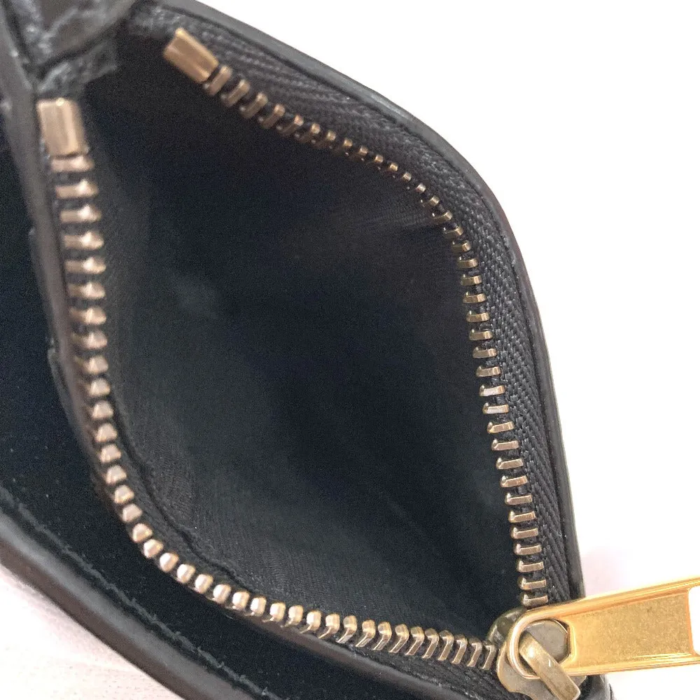 GUCCI Folded wallet 760223 leather black Double G Long Wallet Women Used