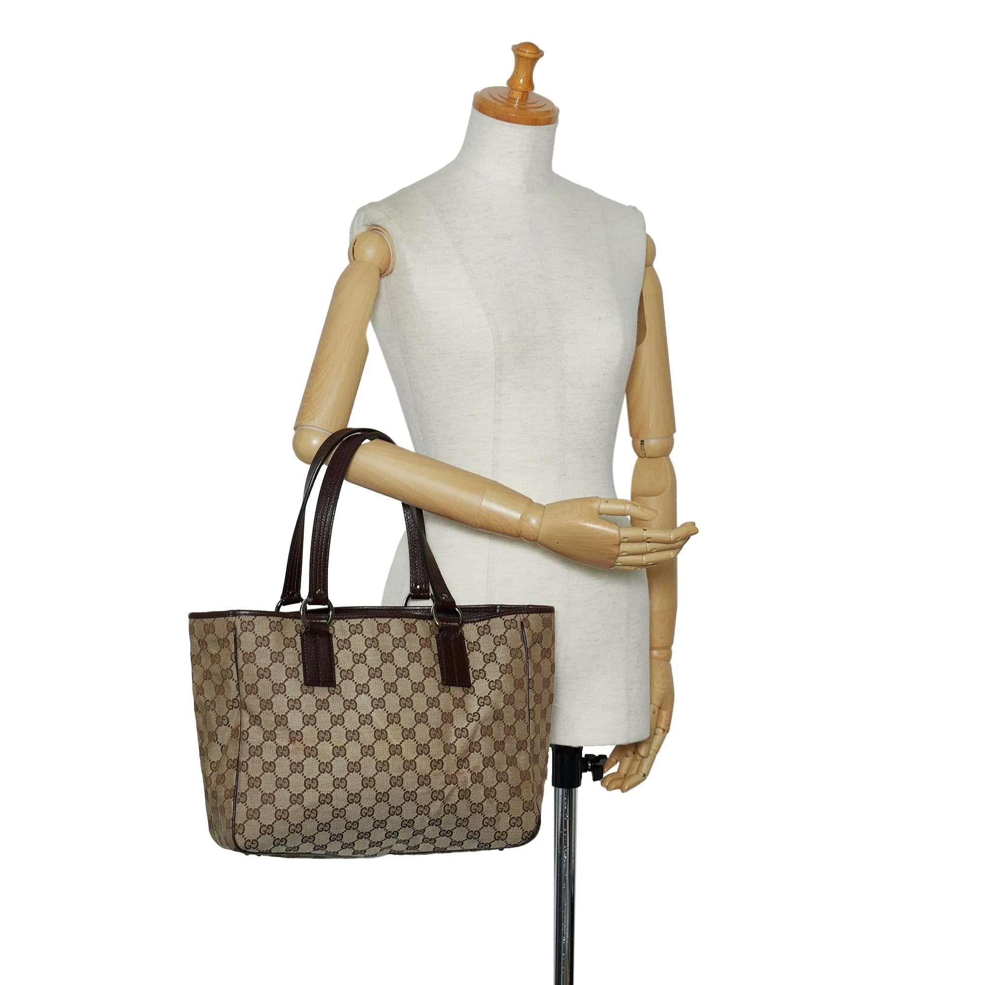 Gucci GG Canvas Tote (SHG-RviNOZ)