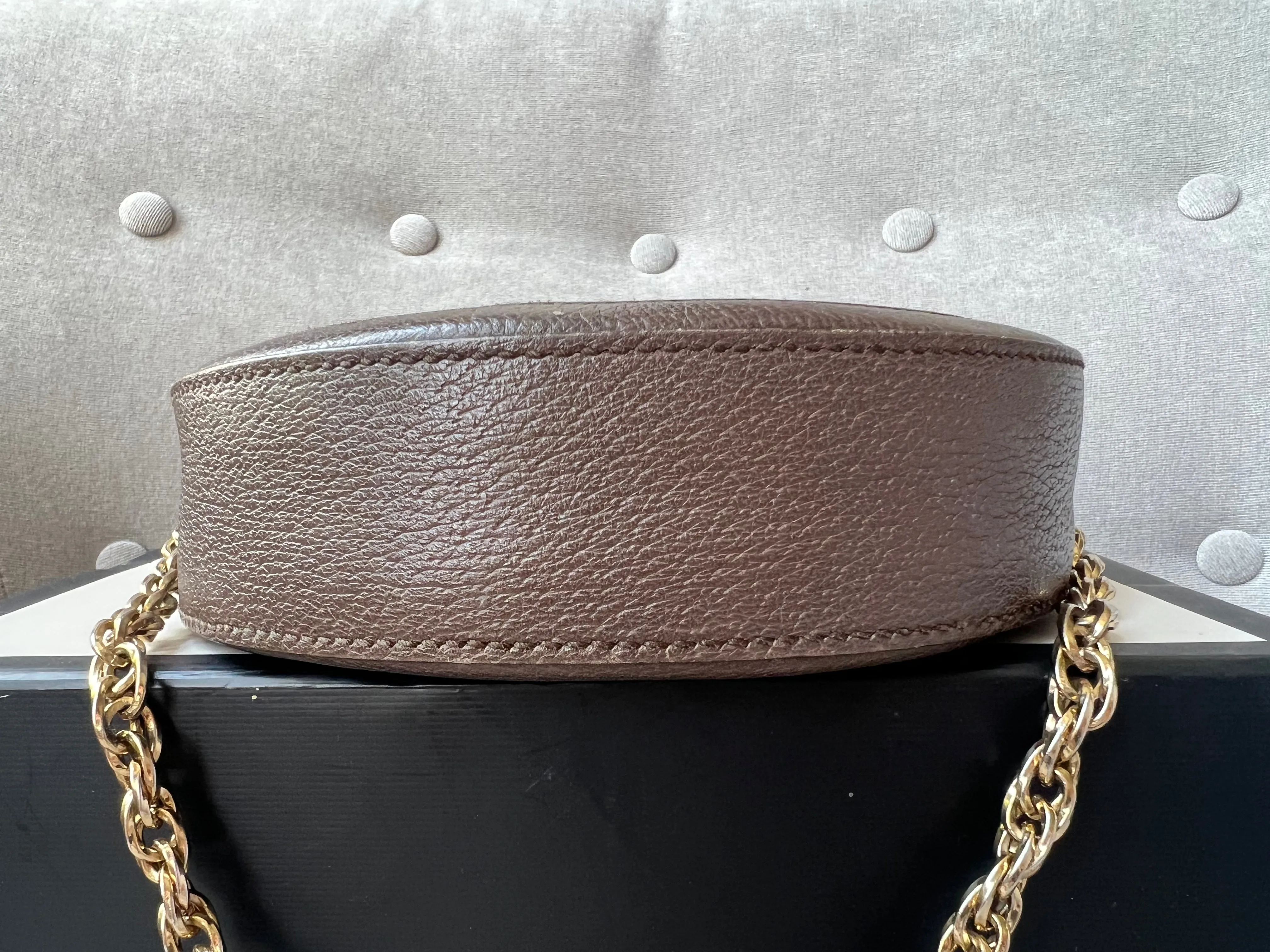 Gucci GG Ophidia Mini GG Round Shoulder Bag
