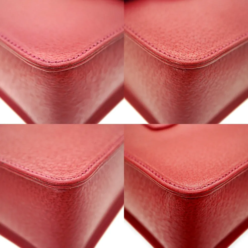 GUCCI Handbag 000.113.0231 leather Red Bamboo Women Used