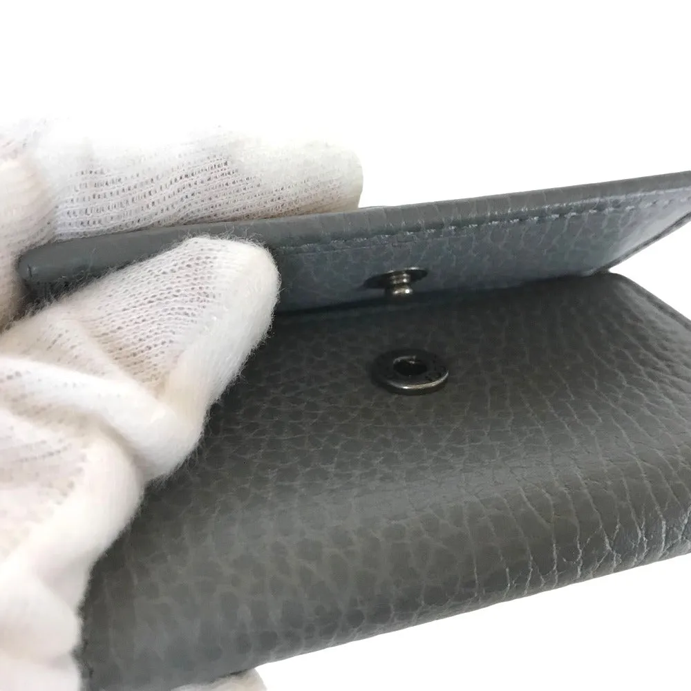 GUCCI Key case Key holder  456118  leather gray Petit Marmont Women Secondhand