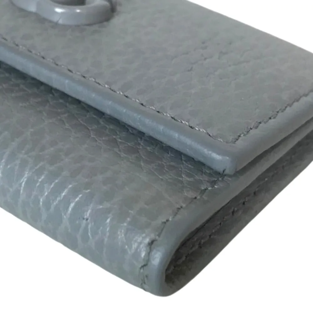 GUCCI Key case Key holder  456118  leather gray Petit Marmont Women Secondhand