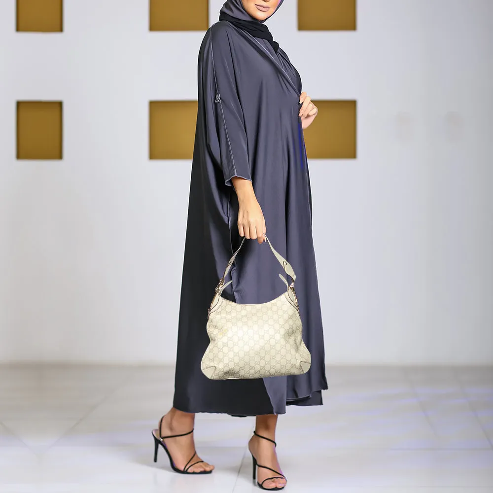 Gucci Off-White Guccissima Leather Creole Hobo
