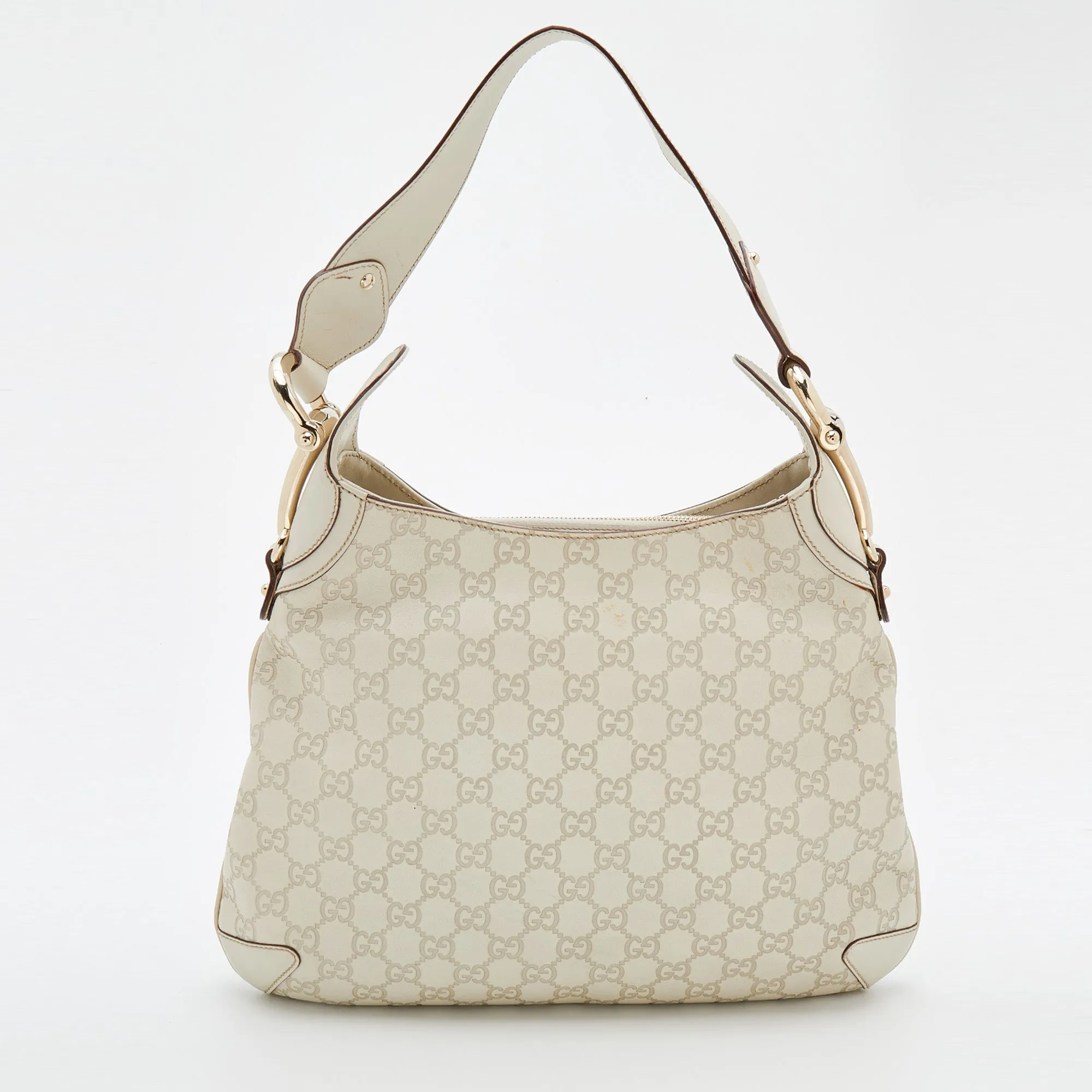 Gucci Off-White Guccissima Leather Creole Hobo