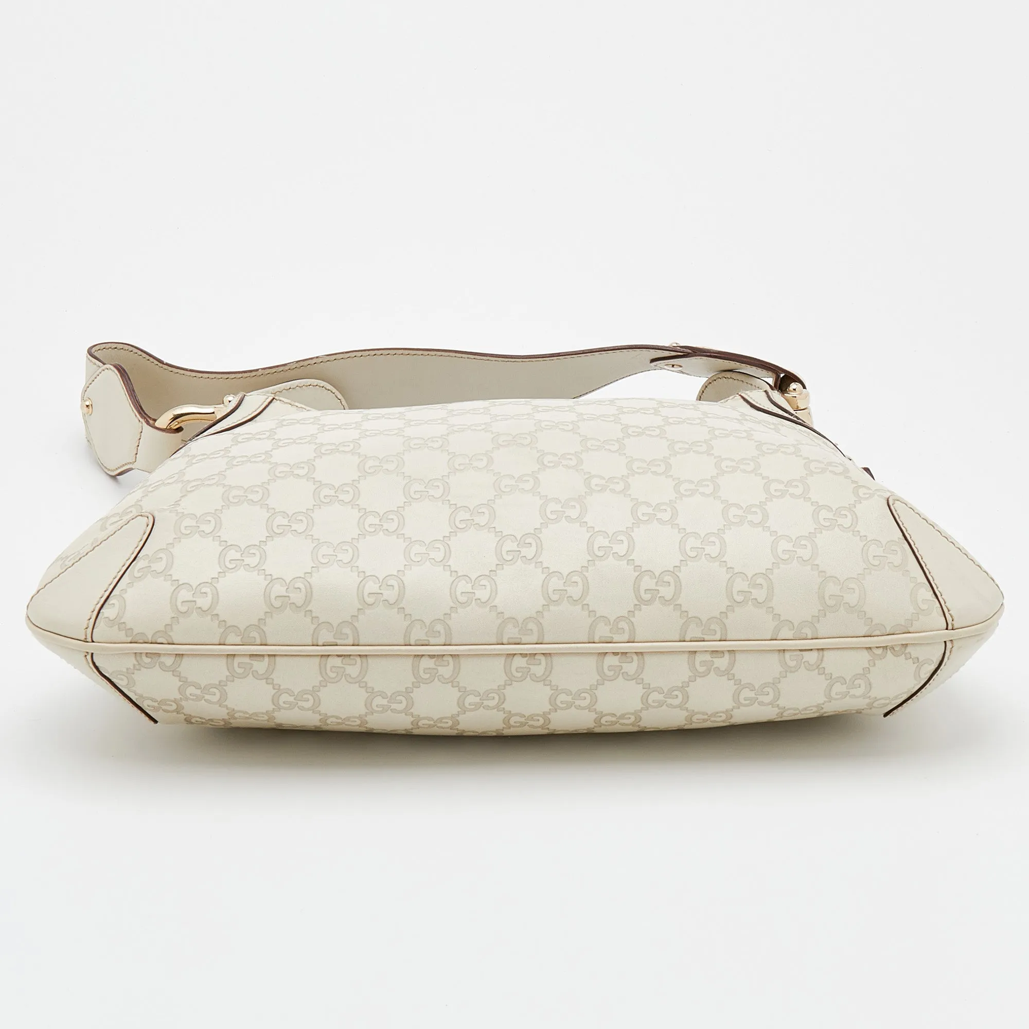 Gucci Off-White Guccissima Leather Creole Hobo
