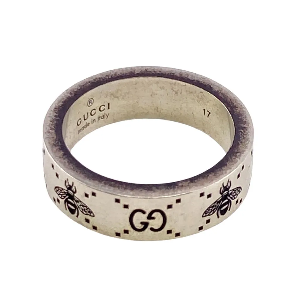 GUCCI Ring Silver925 Silver 17 925 GG Bee Hachi mens Used