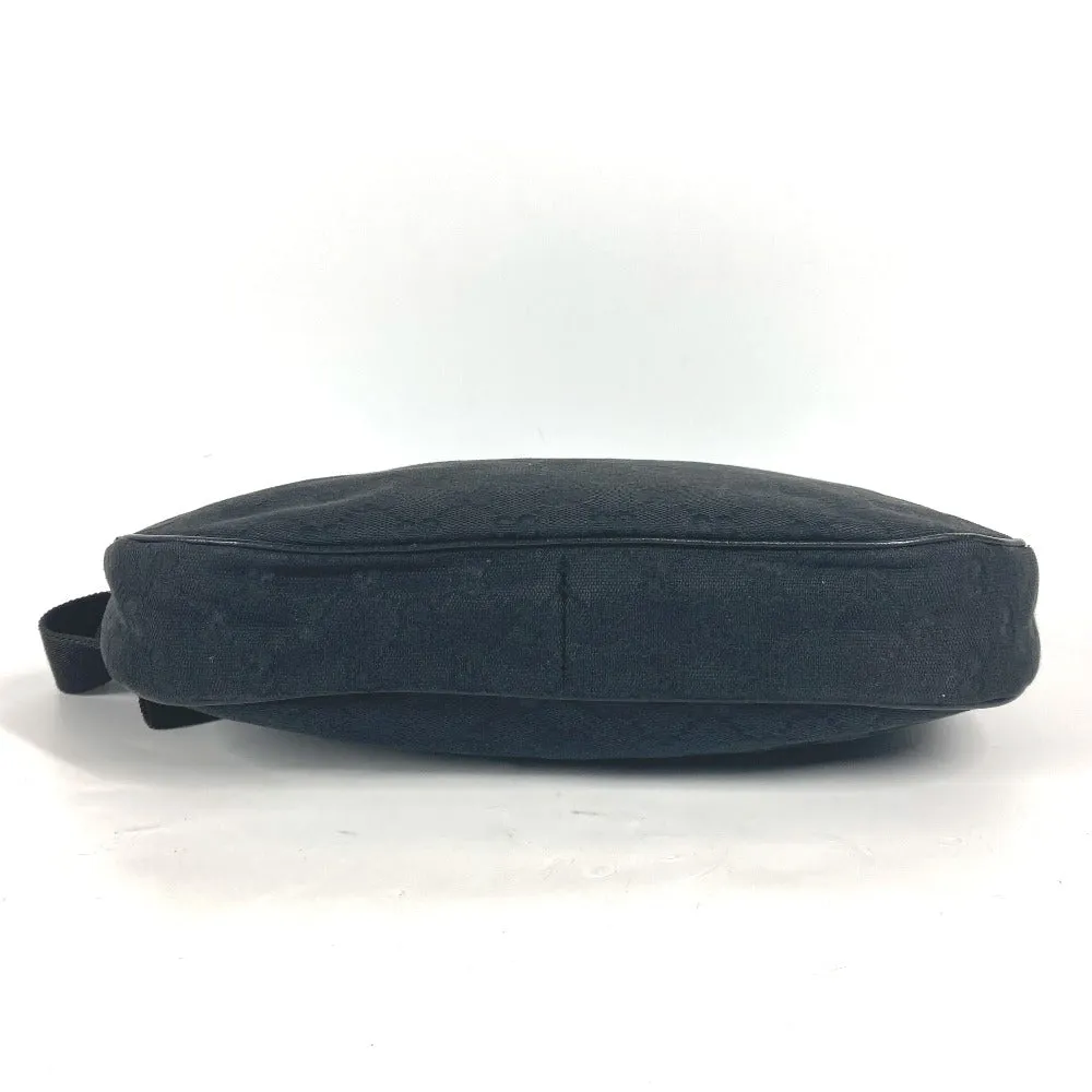 GUCCI Shoulder Bag 122790 GG canvas / leather black GG mens Used