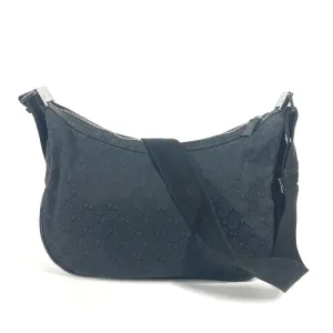 GUCCI Shoulder Bag 122790 GG canvas / leather black GG mens Used