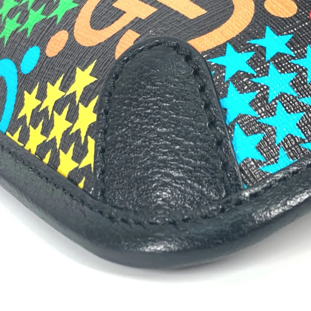 GUCCI Sling bag 598113 Leather / PVC multicolor GG Supreme psychedelic belt bag mens Secondhand