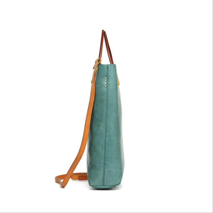 Handmade Womens Leather Work Tote Bag Handbags For Women