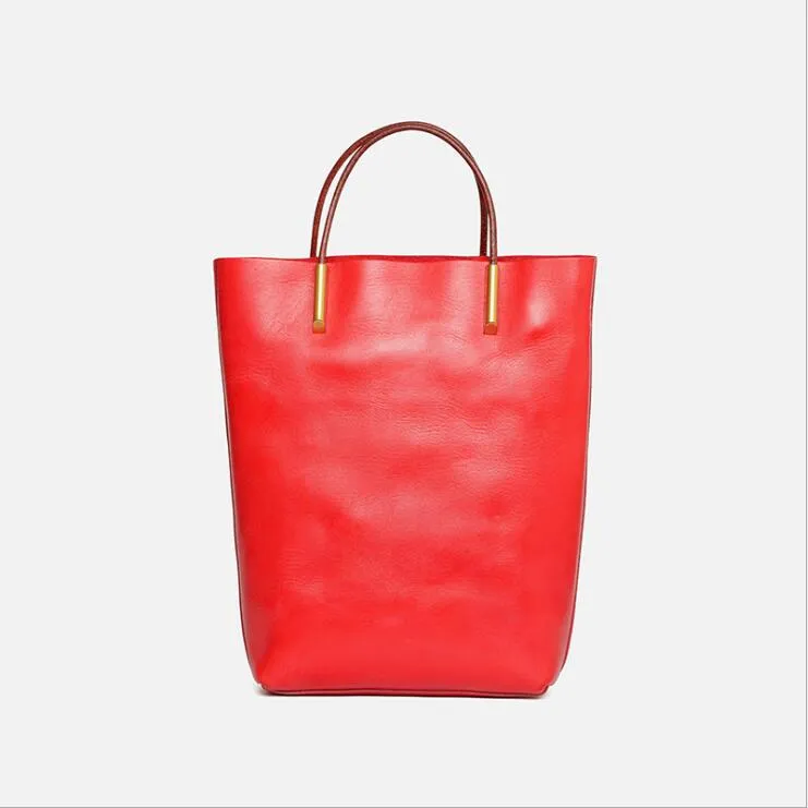 Handmade Womens Leather Work Tote Bag Handbags For Women