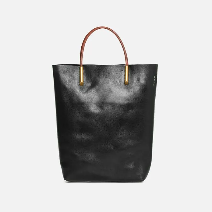 Handmade Womens Leather Work Tote Bag Handbags For Women
