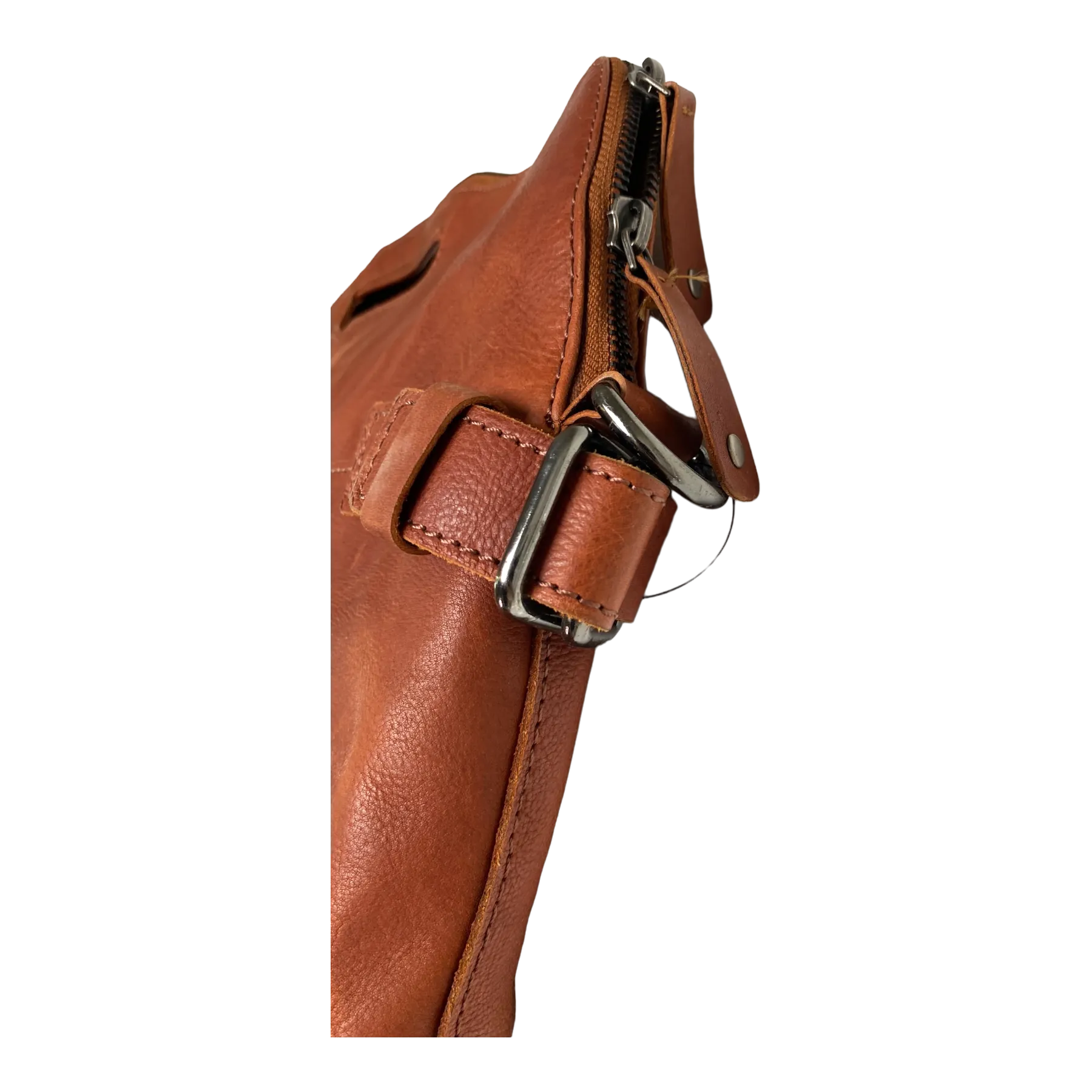 Harold's Bags leather business bag, rust