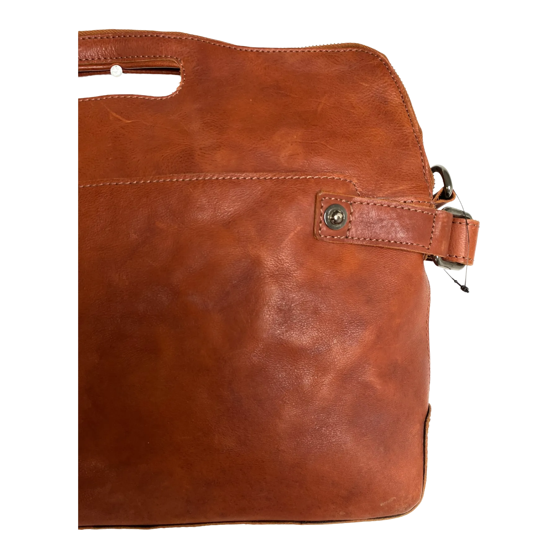 Harold's Bags leather business bag, rust