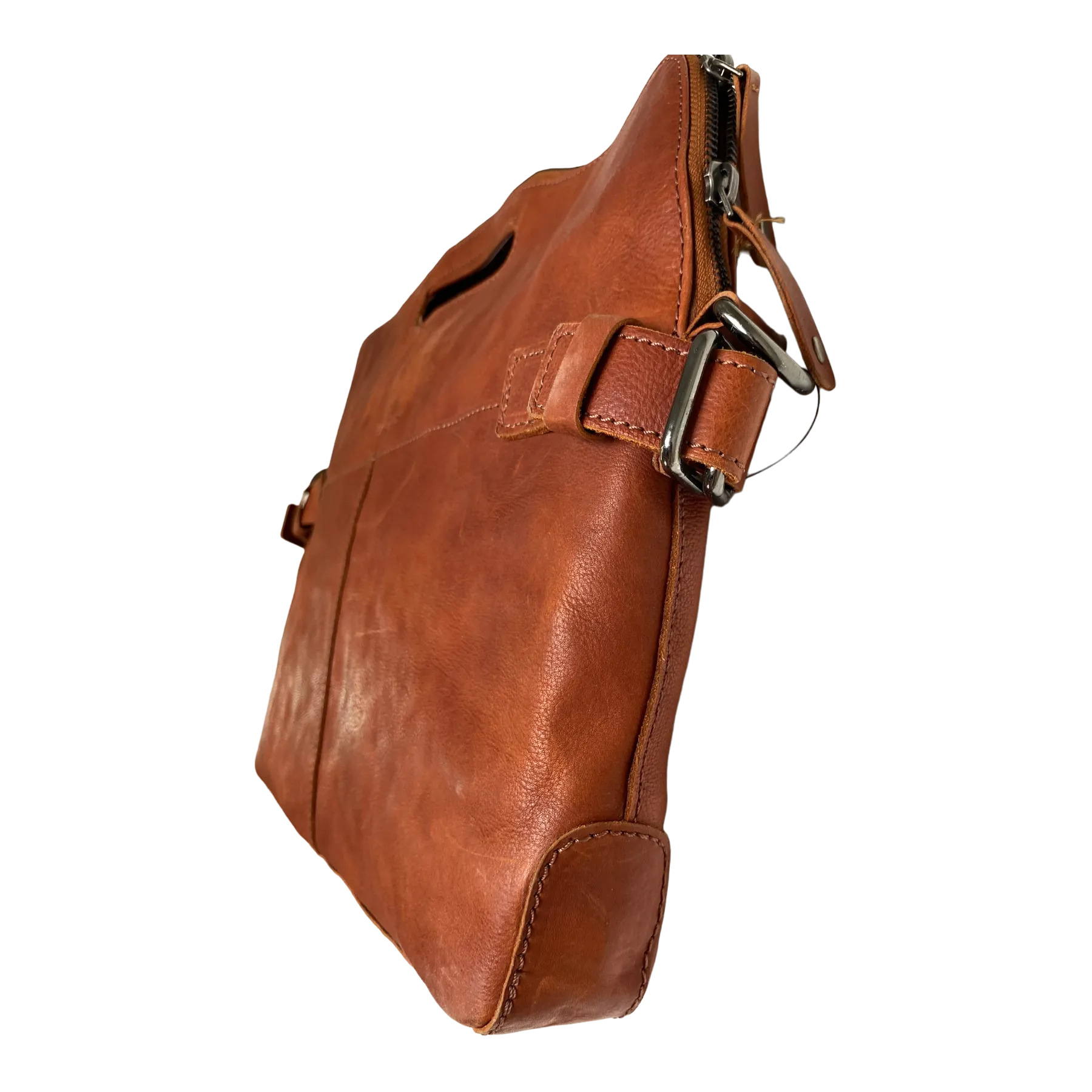 Harold's Bags leather business bag, rust
