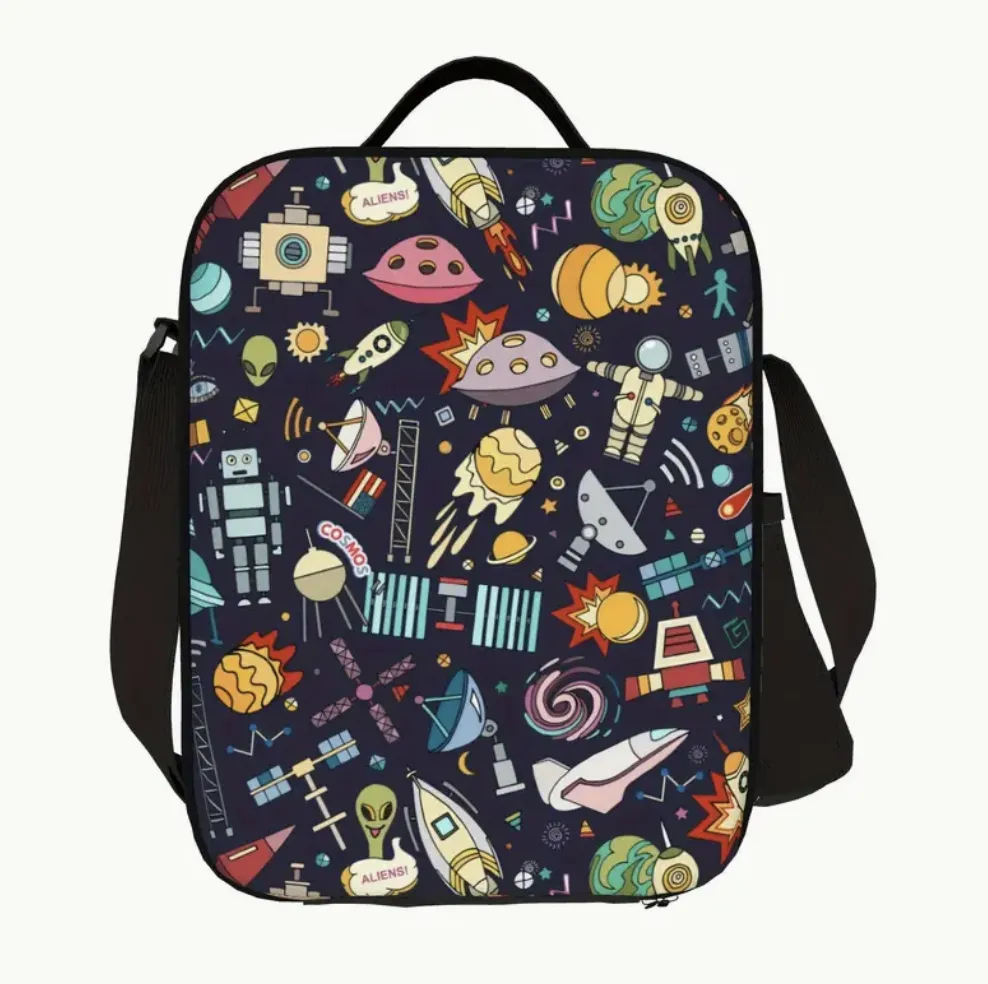Insulated Lunch Bags - Space Race