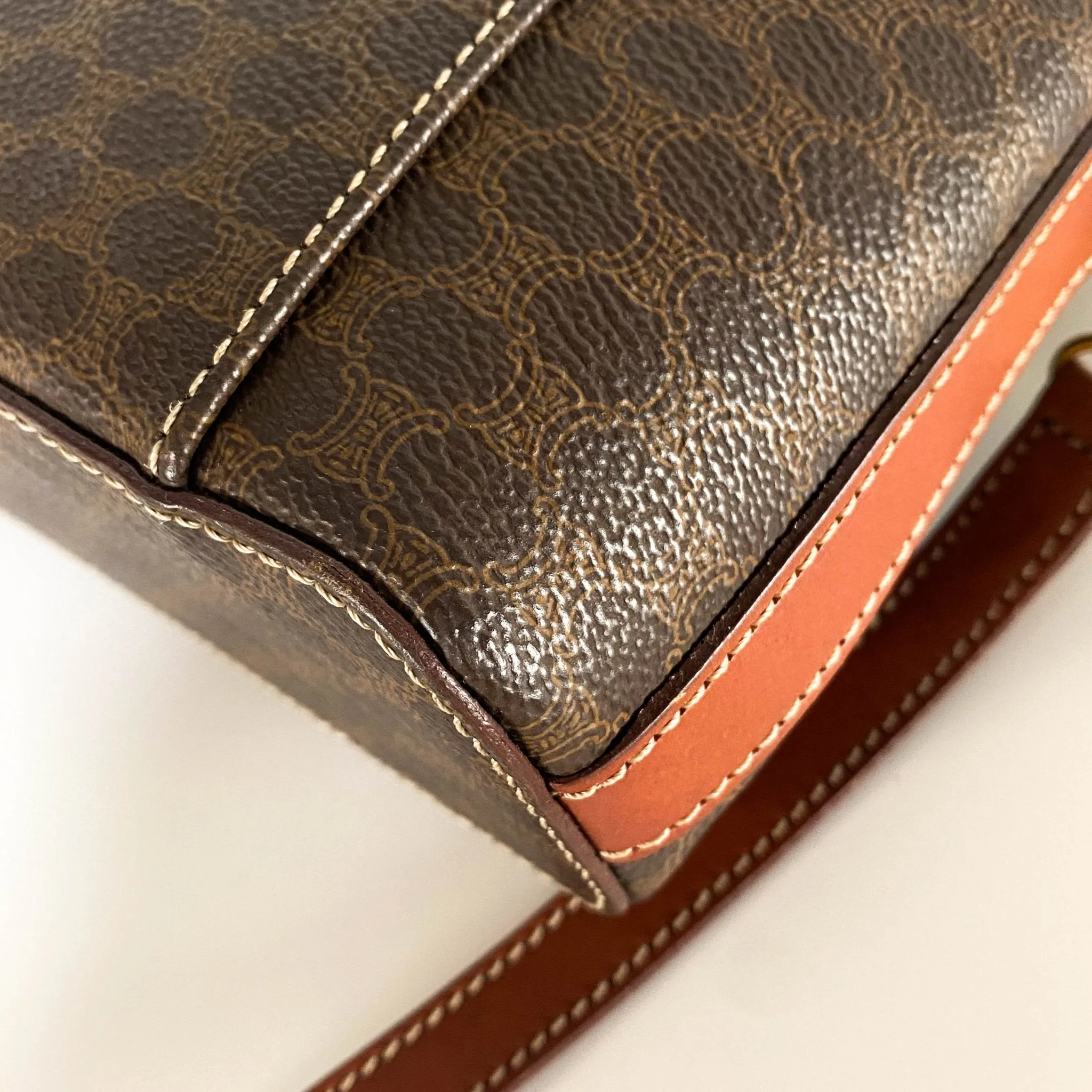 Macadam Triomphe Canvas Pochette Crossbody Pouch Bag