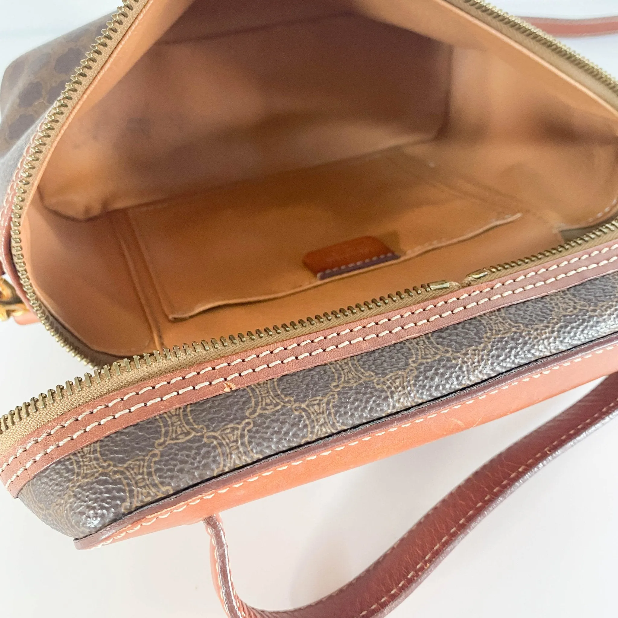 Macadam Triomphe Canvas Pochette Crossbody Pouch Bag