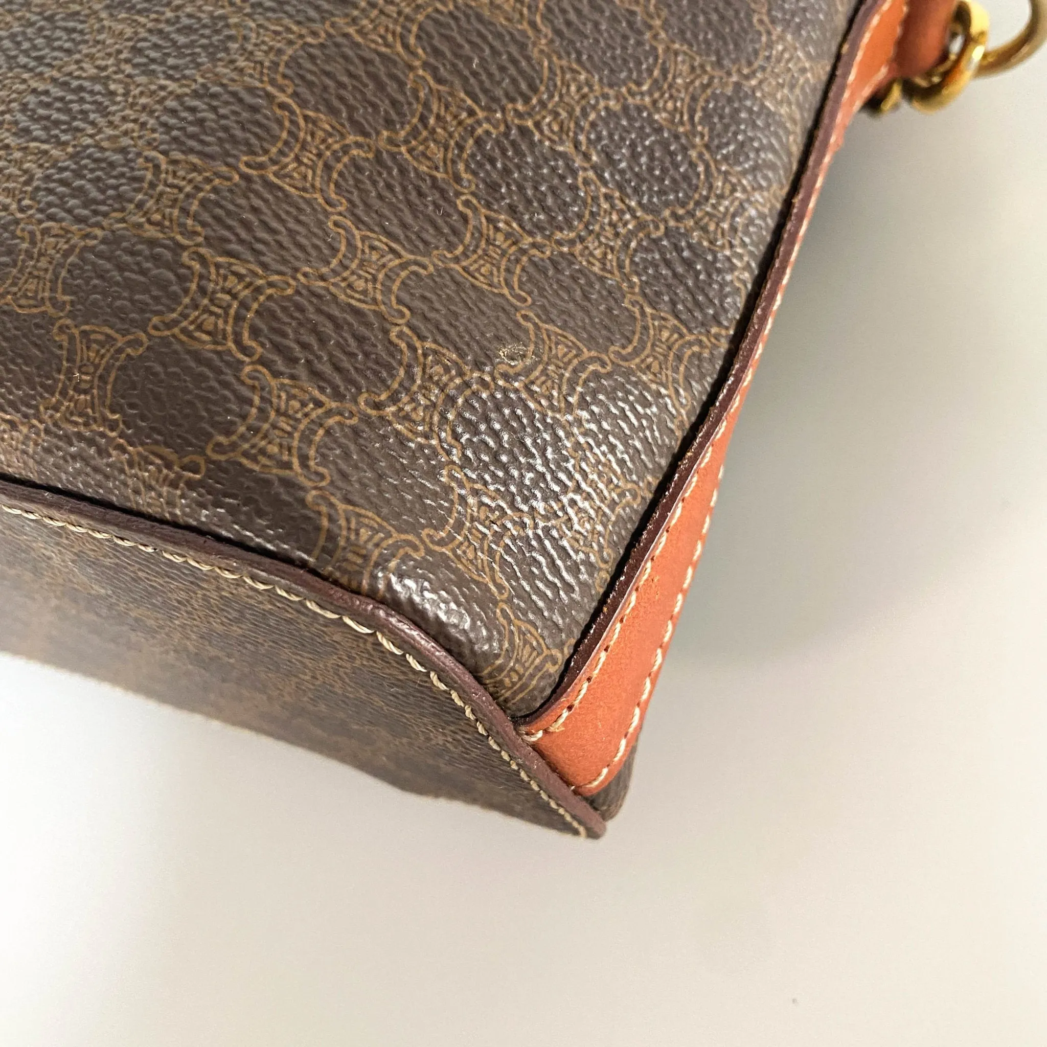 Macadam Triomphe Canvas Pochette Crossbody Pouch Bag