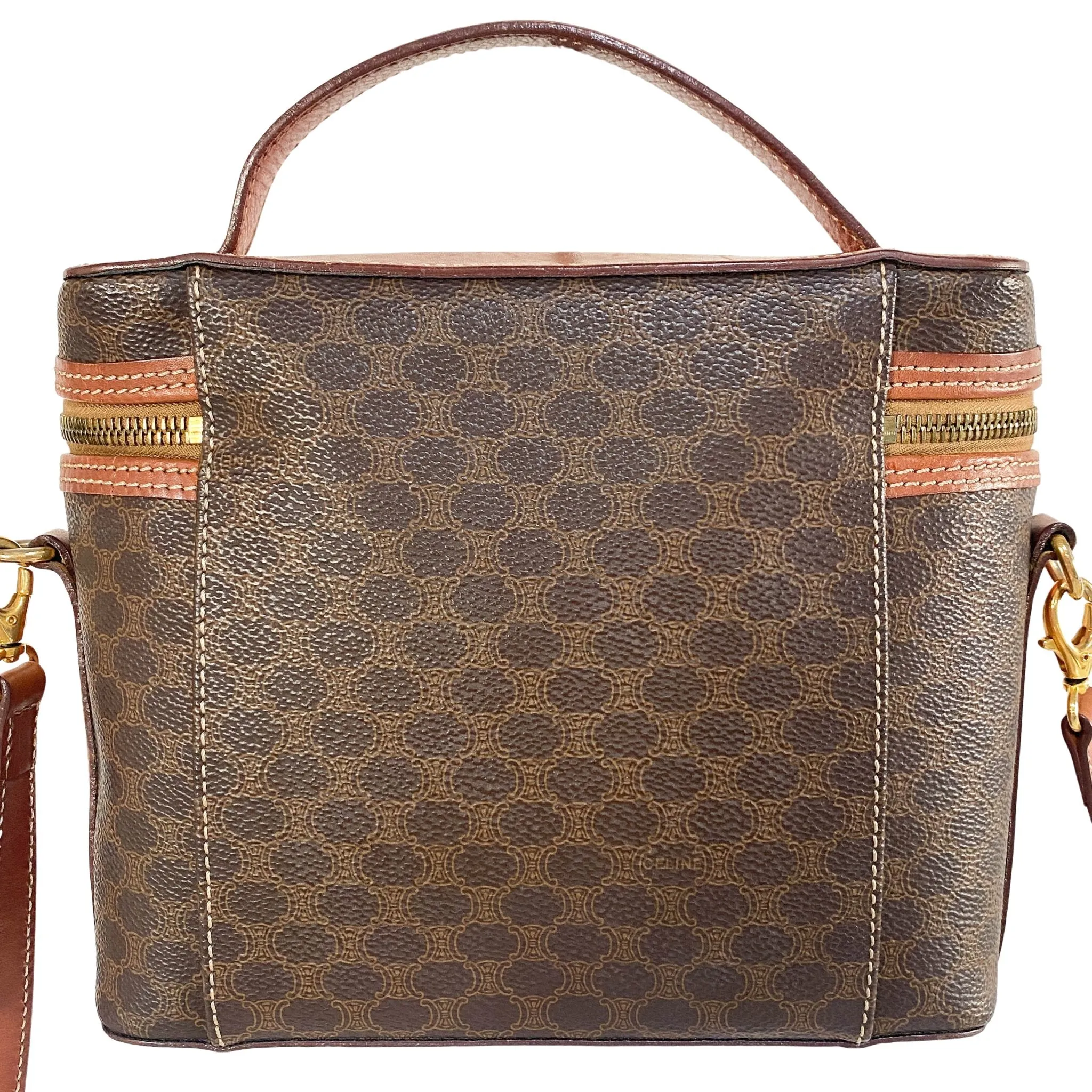 Macadam Triomphe Canvas Pochette Crossbody Pouch Bag