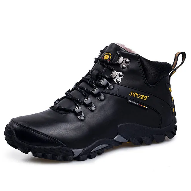Men Hiking Snow Boots Waterproof