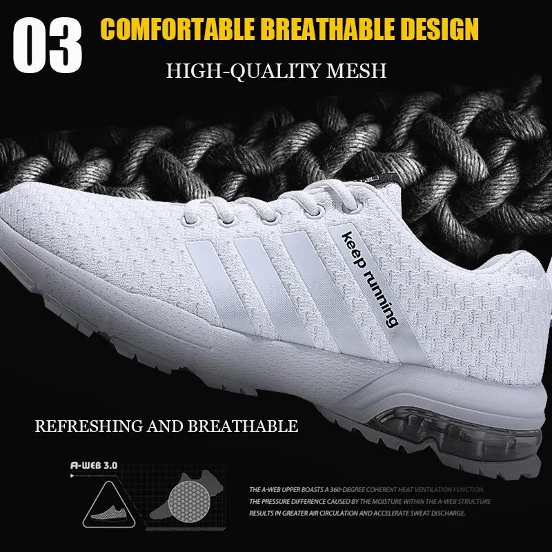 Men's Breathable Sneakers Air Cushion Running Shoes
