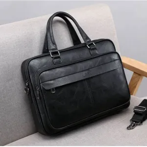 Men’s Large Handbag Briefcase – Waterproof Business Tote, Fits 16” Laptop