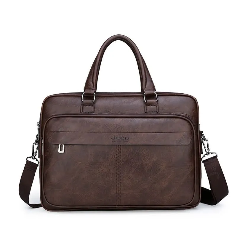 Men’s Large Handbag Briefcase – Waterproof Business Tote, Fits 16” Laptop