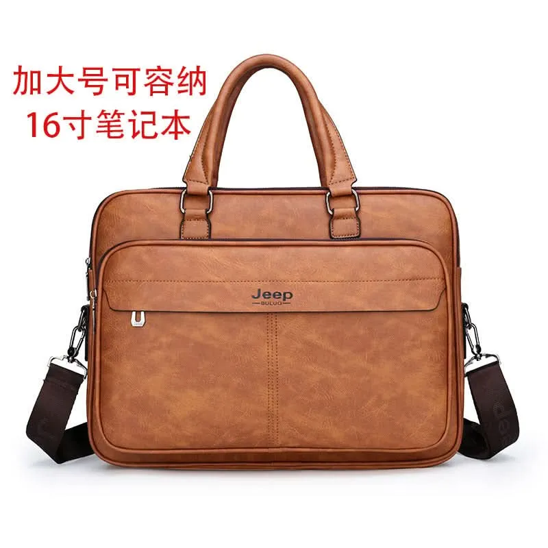 Men’s Large Handbag Briefcase – Waterproof Business Tote, Fits 16” Laptop