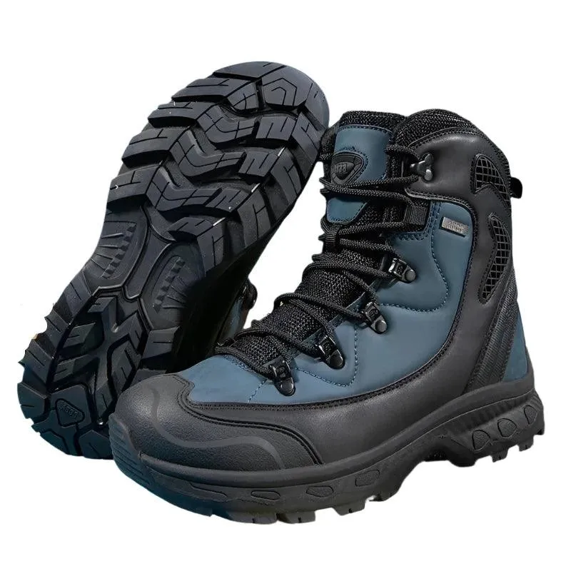 Men's Leather Desert Boots – Waterproof Work and Hiking Safety Shoes